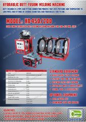 เครื่องเชื่อมท่อ HDPE 450 mm.