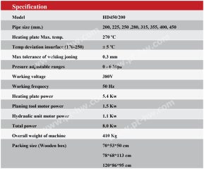 HD450-200 Spec