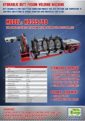 เครื่องเชื่อมท่อ HDPE 315 mm