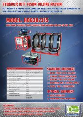 เครื่องเชื่อมท่อ HDPE ุ630 mm.