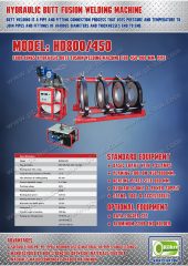 เครื่องเชื่อมท่อ HDPE 800 mm.