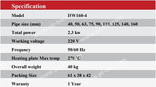HW160-4 Spec