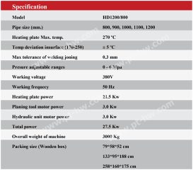 HD1200-800 Spec