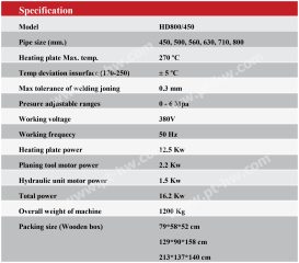 HD800-450 Spec