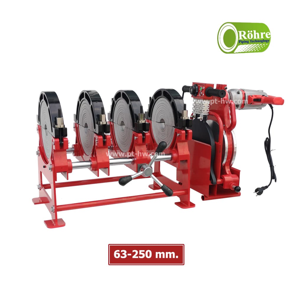 HW250-4 เครื่องเชื่อมท่อ HDPE 250 mm. รุ่น HW250-4